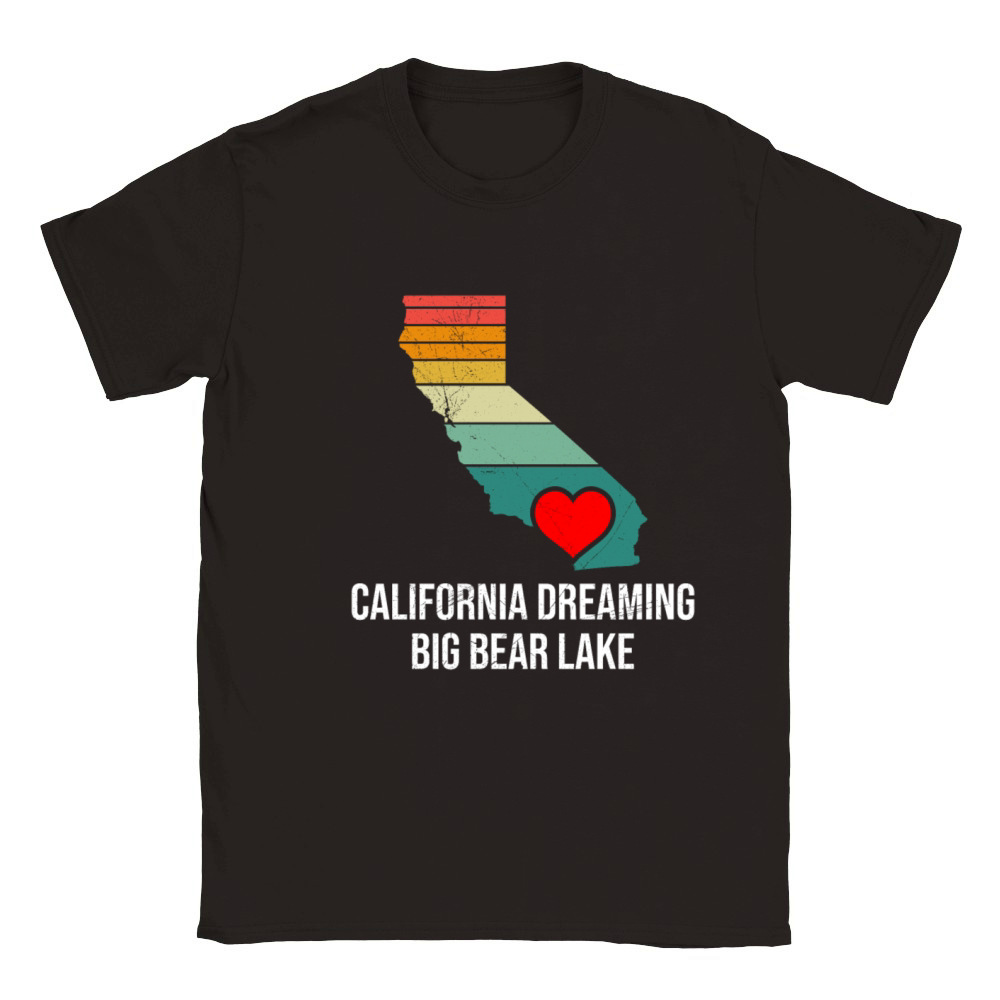 CALIFORNIA DREAMING BIG BEAR LAKE Vintage Classic Kids Crewneck T-shirt