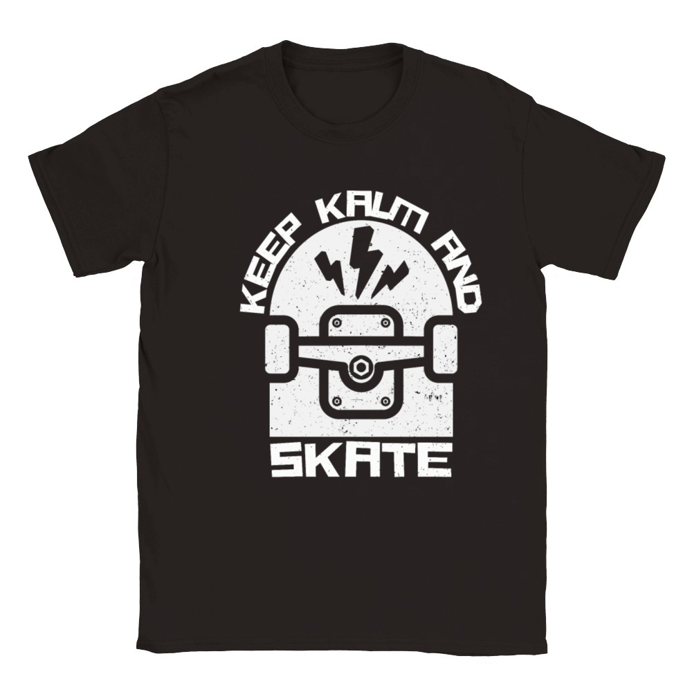 Keep Calm And Skate Classic Kids Crewneck T-shirt