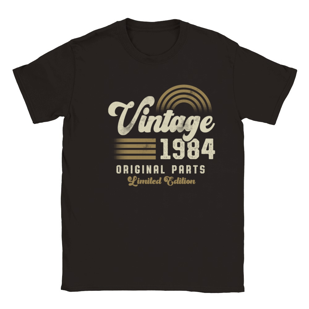 Vintage 1984 Birthday Retro Classic Kids Crewneck T-shirt