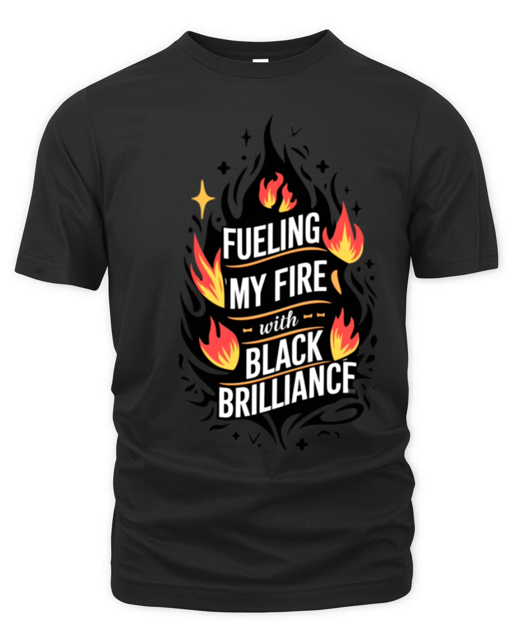 Fueling My Fire with Black Brilliance Organic Unisex T-shirt