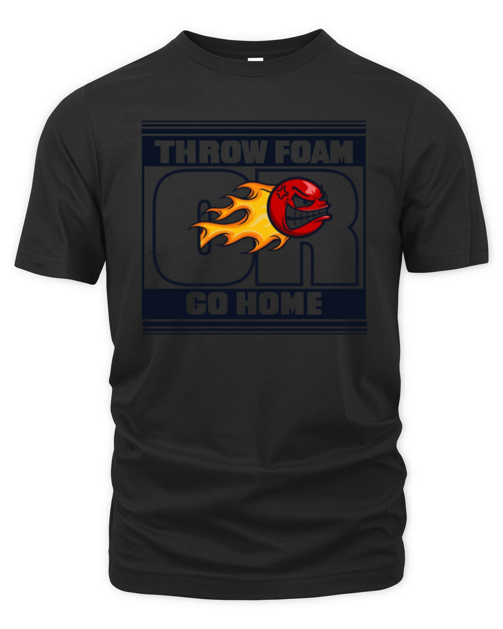 Throw Foam Or Go Home Prisonball Team Game Player Organic Unisex T-shirt
