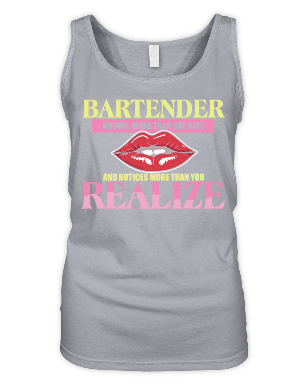 Bartender Knows More Than She Says Realize Organic Women's Tank Top
