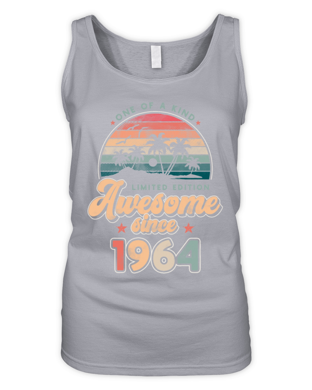 Birthday 1964 Palm Trees Organic Women's Tank Top