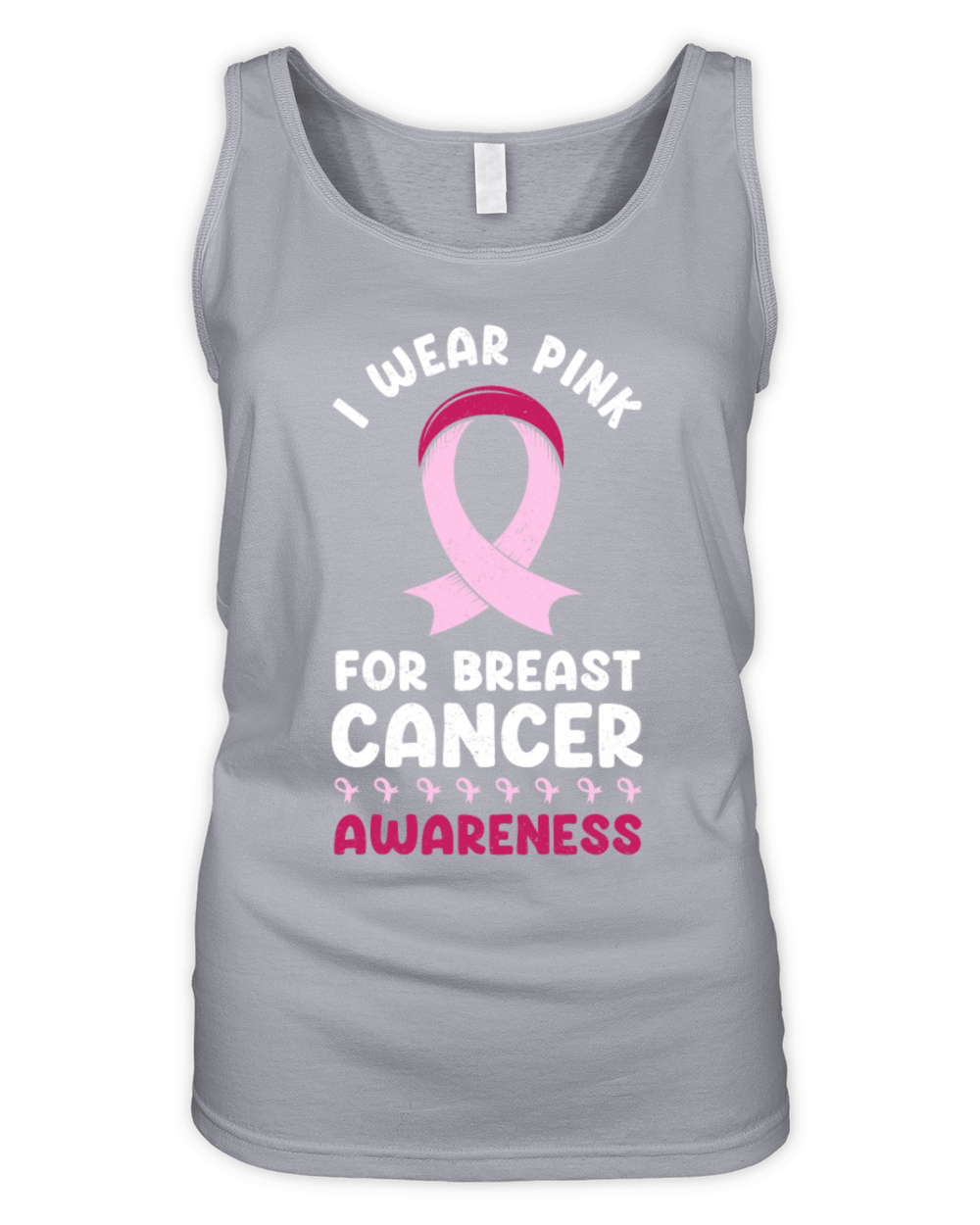 I Wear Pink For Breast Cancer Awareness Breast Organic Women's Tank Top