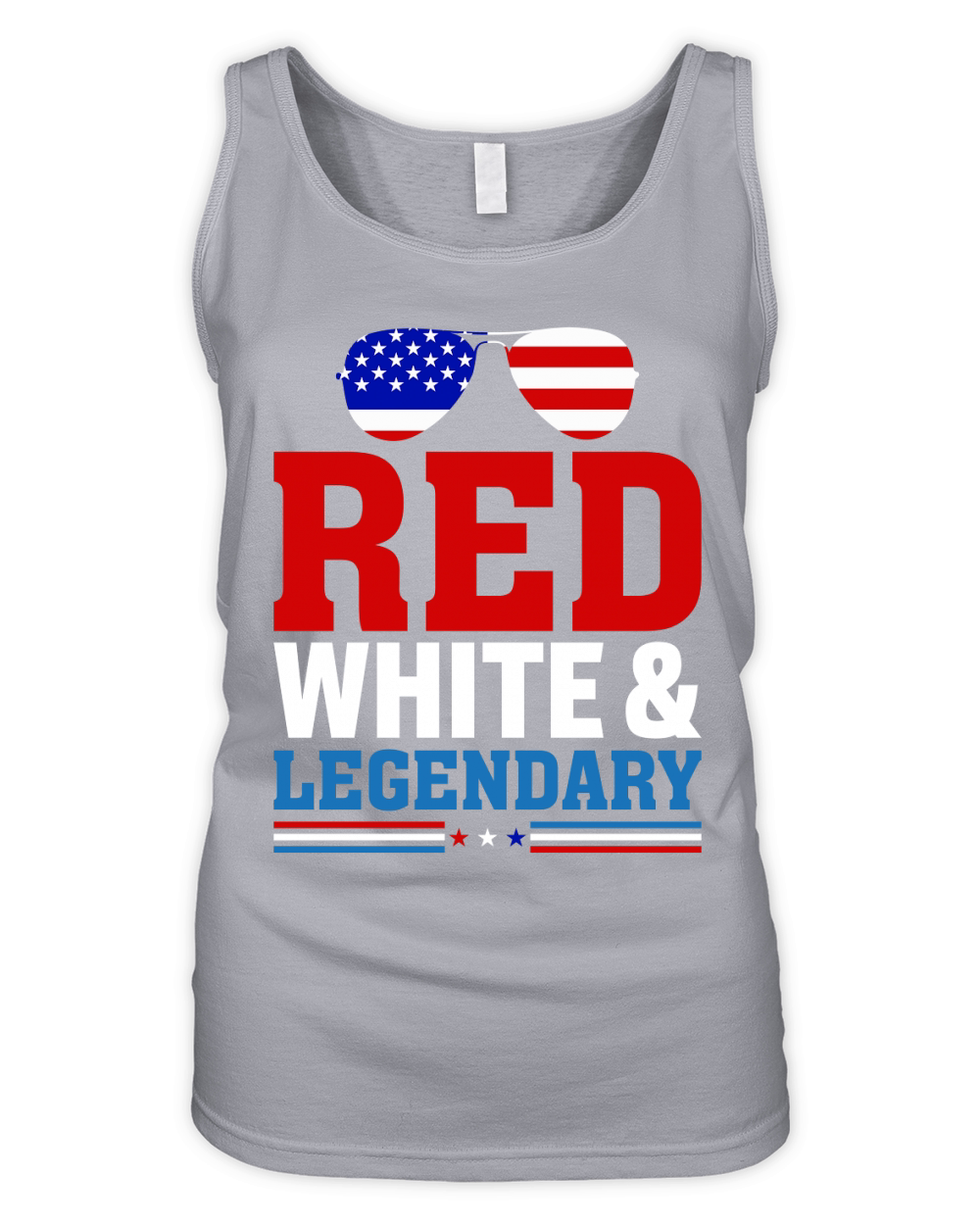 Red white legendary Organic Women's Tank Top
