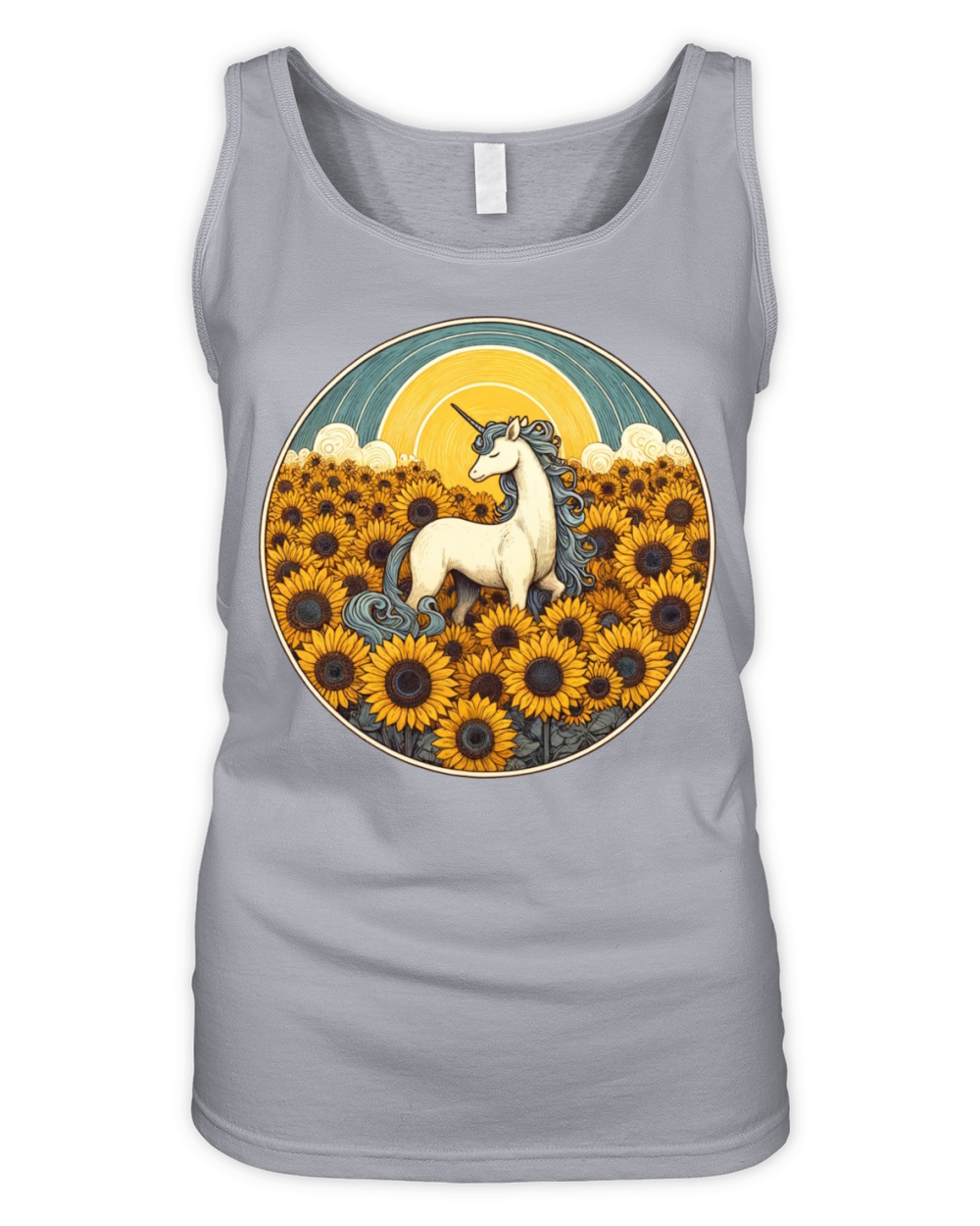 Vintage Unicorn Organic Women's Tank Top