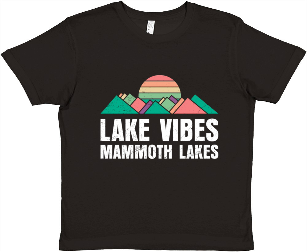 California LAKE VIBES MAMMOTH LAKES Vintage Premium Kids Crewneck T-shirt