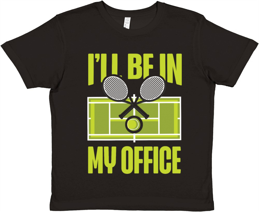 Funny Tennis Player Racket Ill Be Premium Kids Crewneck T-shirt