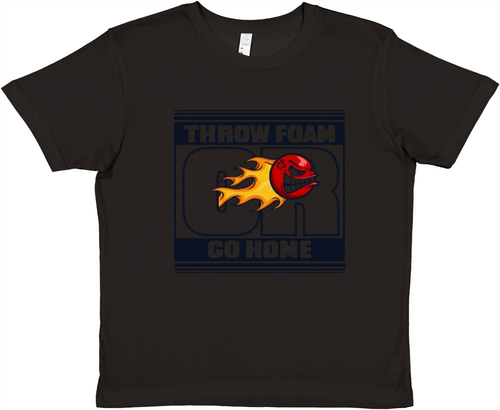 Throw Foam Or Go Home Prisonball Team Game Player Premium Kids Crewneck T-shirt
