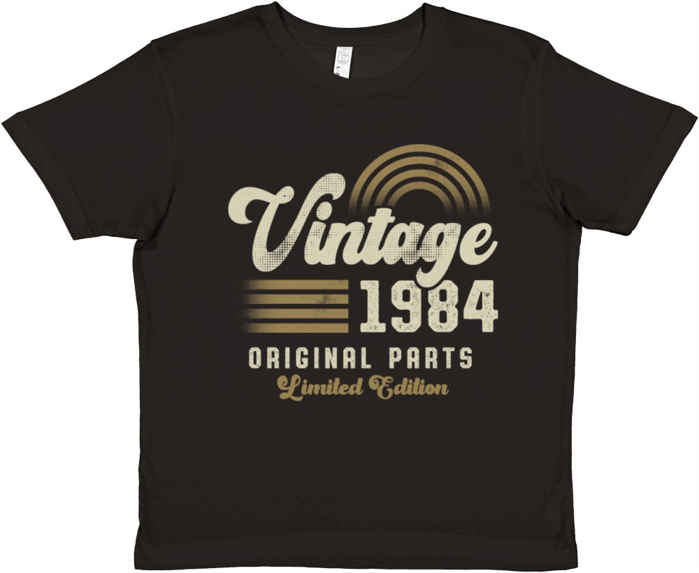 Vintage 1984 Birthday Retro Premium Kids Crewneck T-shirt