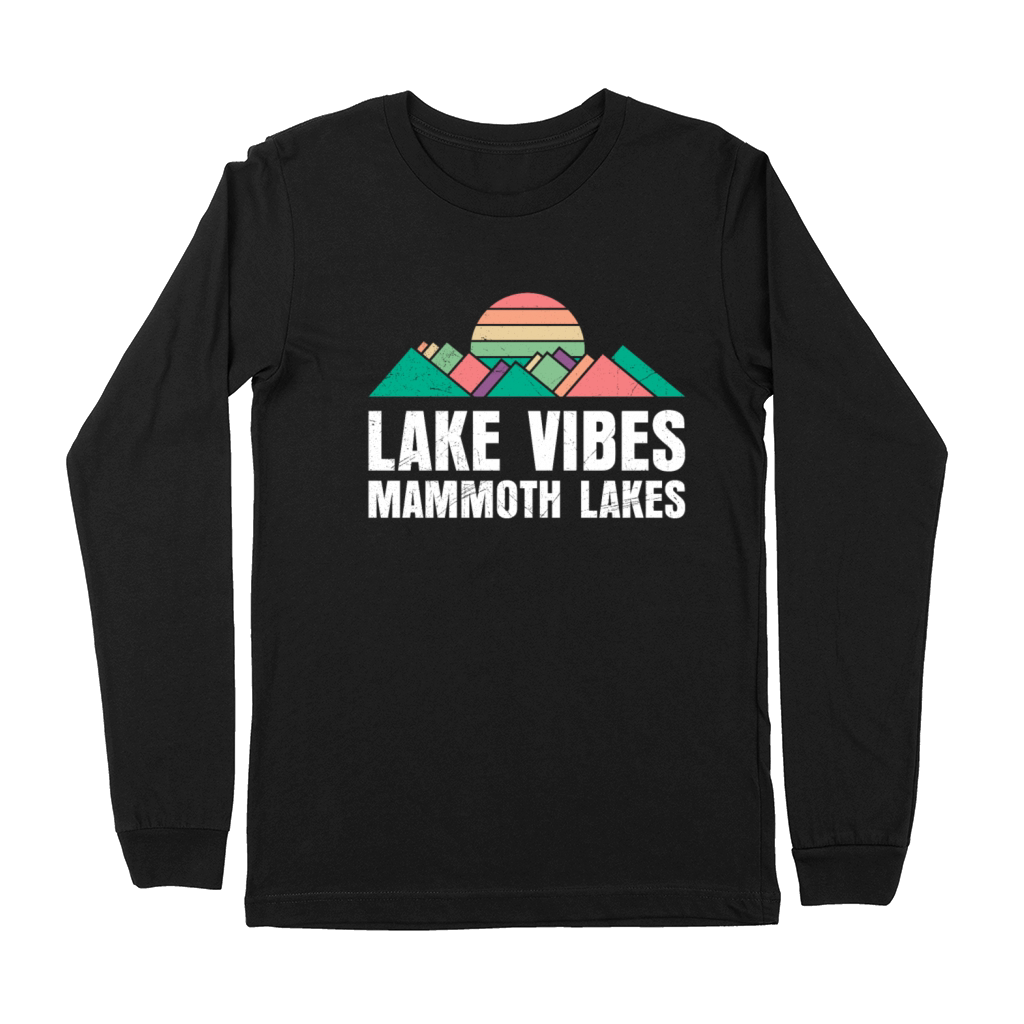 California LAKE VIBES MAMMOTH LAKES Vintage Premium Long Sleeve