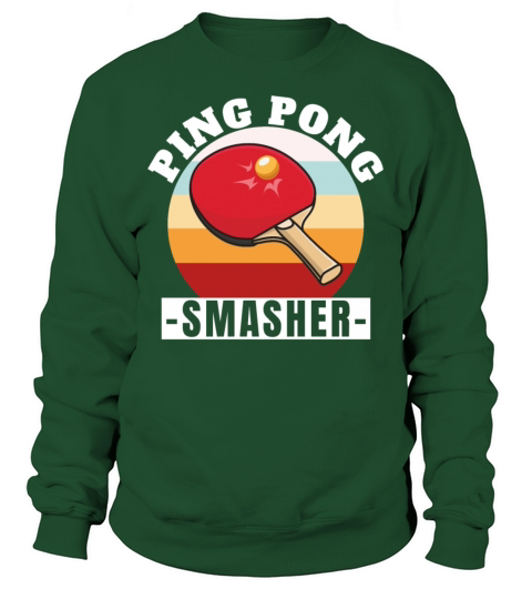 Ping Pong Smasher Retro Table Tennis Sweatshirt Unisex