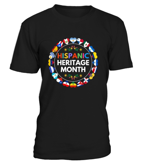 Hispanic heritage month all countries celebration T-Shirt Unisex
