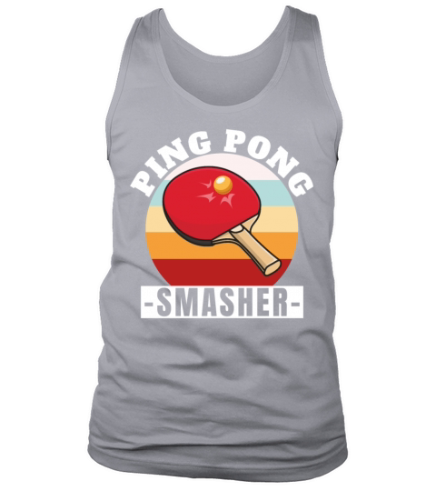 Ping Pong Smasher Retro Table Tennis Tank Top Unisex