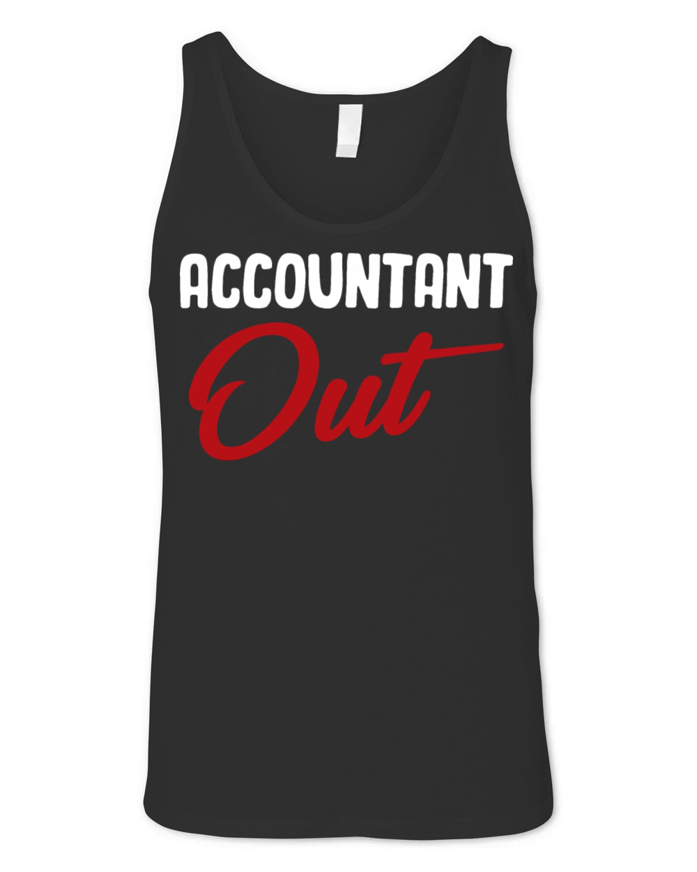 Accountant Out Retired CPA Bookkeeper Audit Unisex Jersey Tank