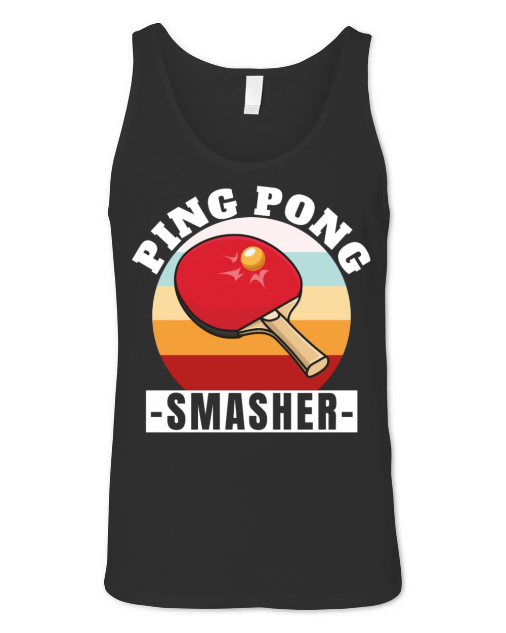 Ping Pong Smasher Retro Table Tennis Unisex Jersey Tank