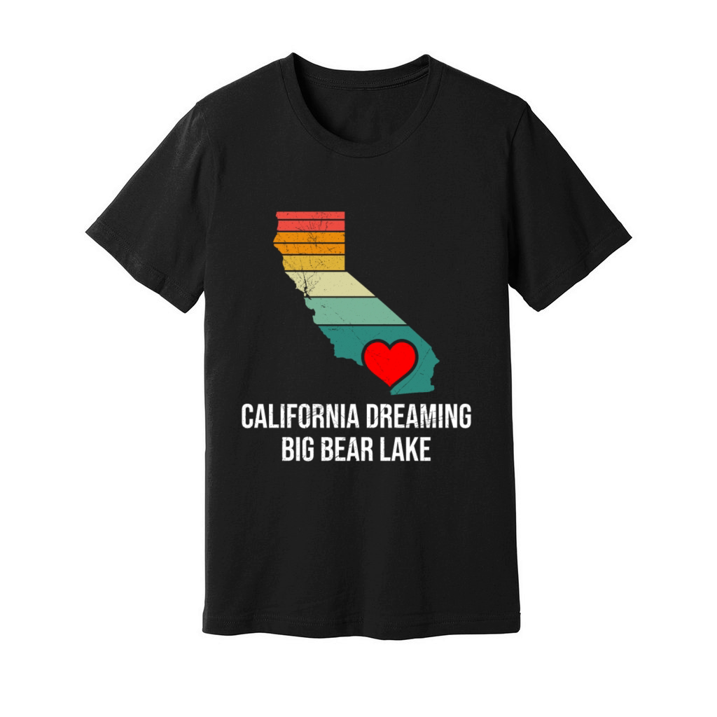 CALIFORNIA DREAMING BIG BEAR LAKE Vintage Unisex Jersey Tee