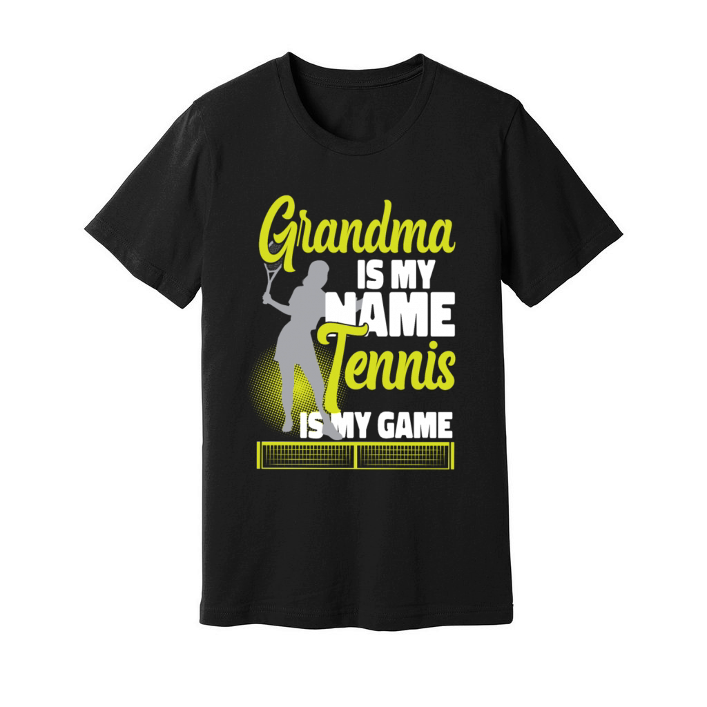 Funny Tennis Player Racket Grandma Unisex Jersey Tee