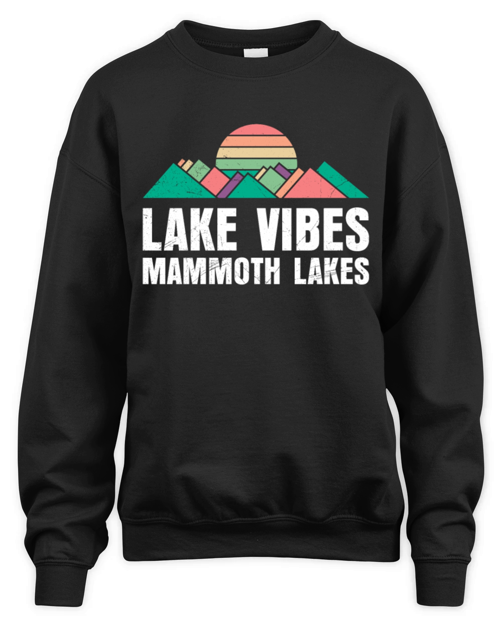 California LAKE VIBES MAMMOTH LAKES Vintage Unisex Premium Crewneck Sweatshirt