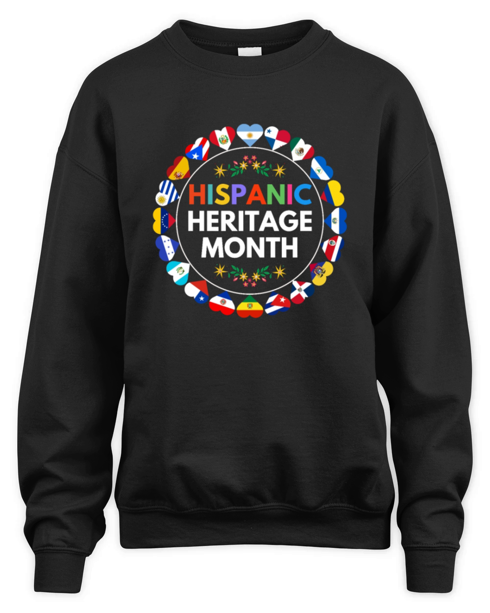 Hispanic heritage month all countries celebration Unisex Premium Crewneck Sweatshirt