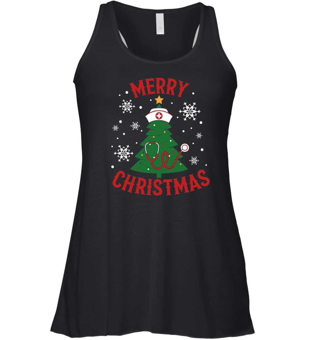Merry Christmas 04 Women's Flowy Tank Top