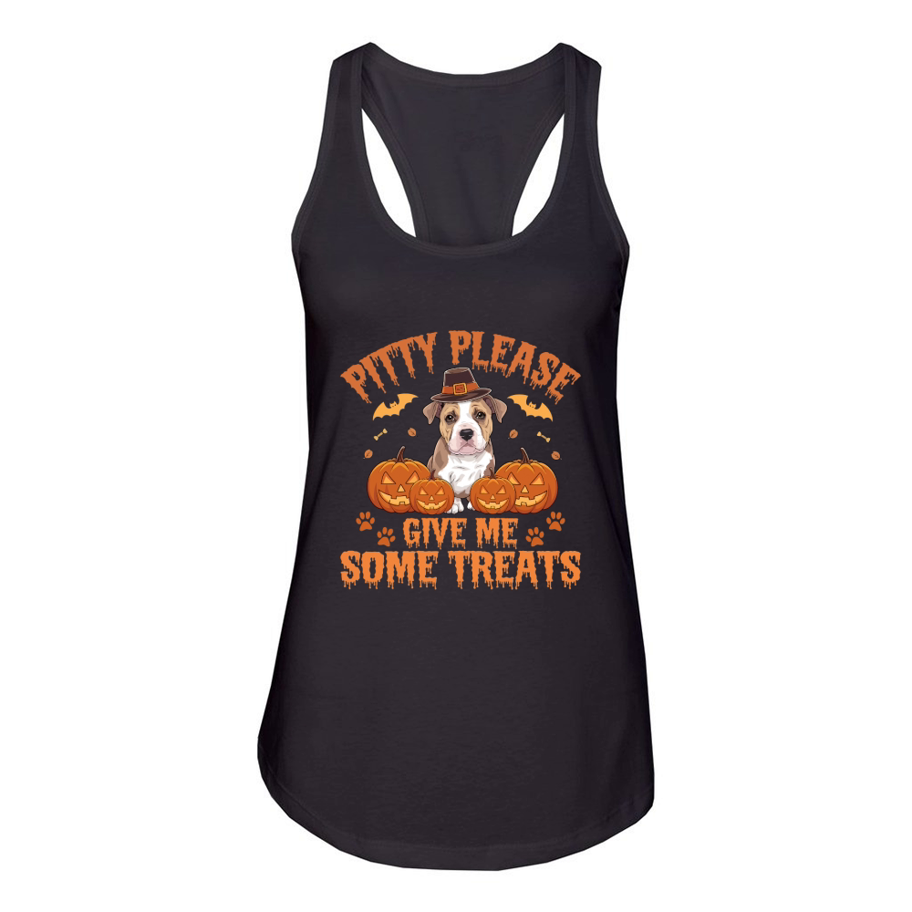 PITTY PLEASE, GIVE ME SOME TREAT Women's Racerback Tank
