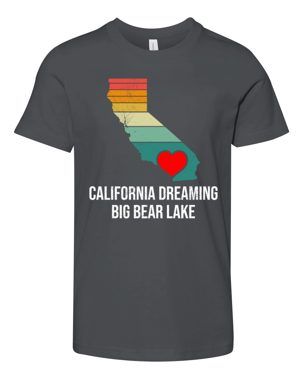 CALIFORNIA DREAMING BIG BEAR LAKE Vintage Youth Unisex Jersey Tee