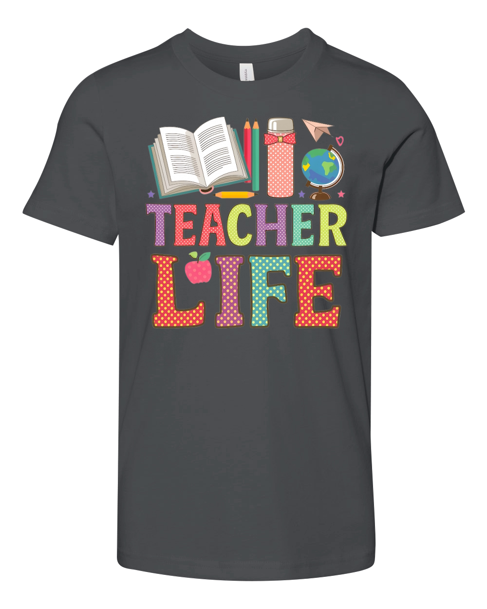 Teacher Life Back To School Youth Unisex Jersey Tee