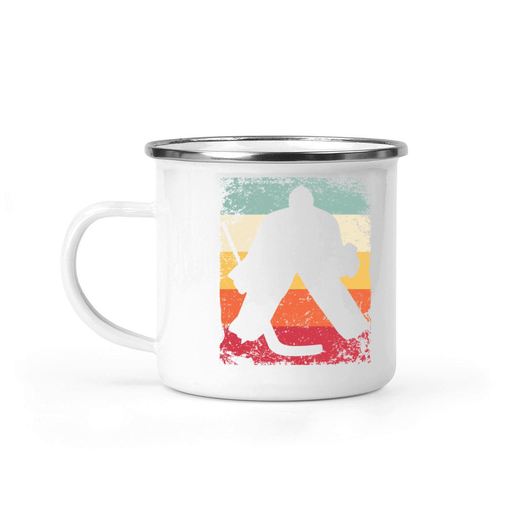 Ice Hockey Player Vintage Ice Hockey Camping Mug