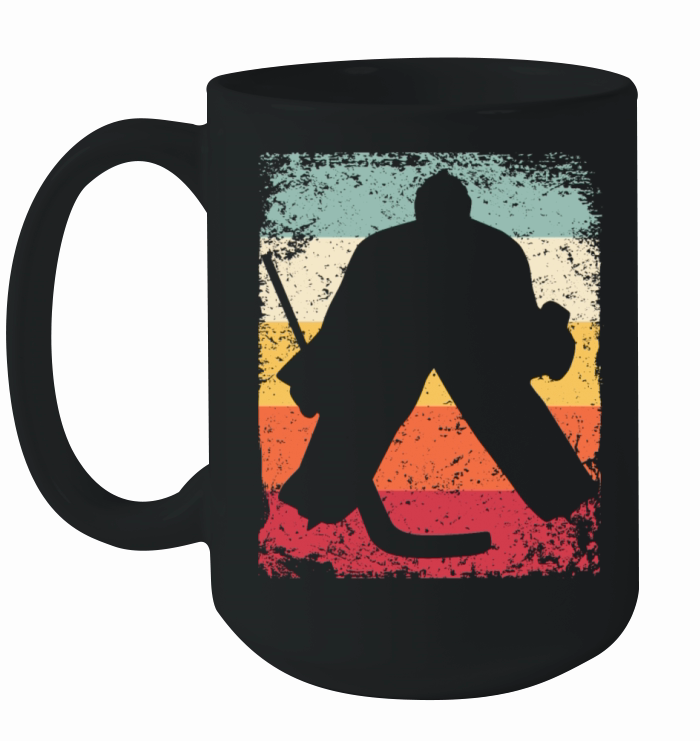 Ice Hockey Player Vintage Ice Hockey Ceramic Mug