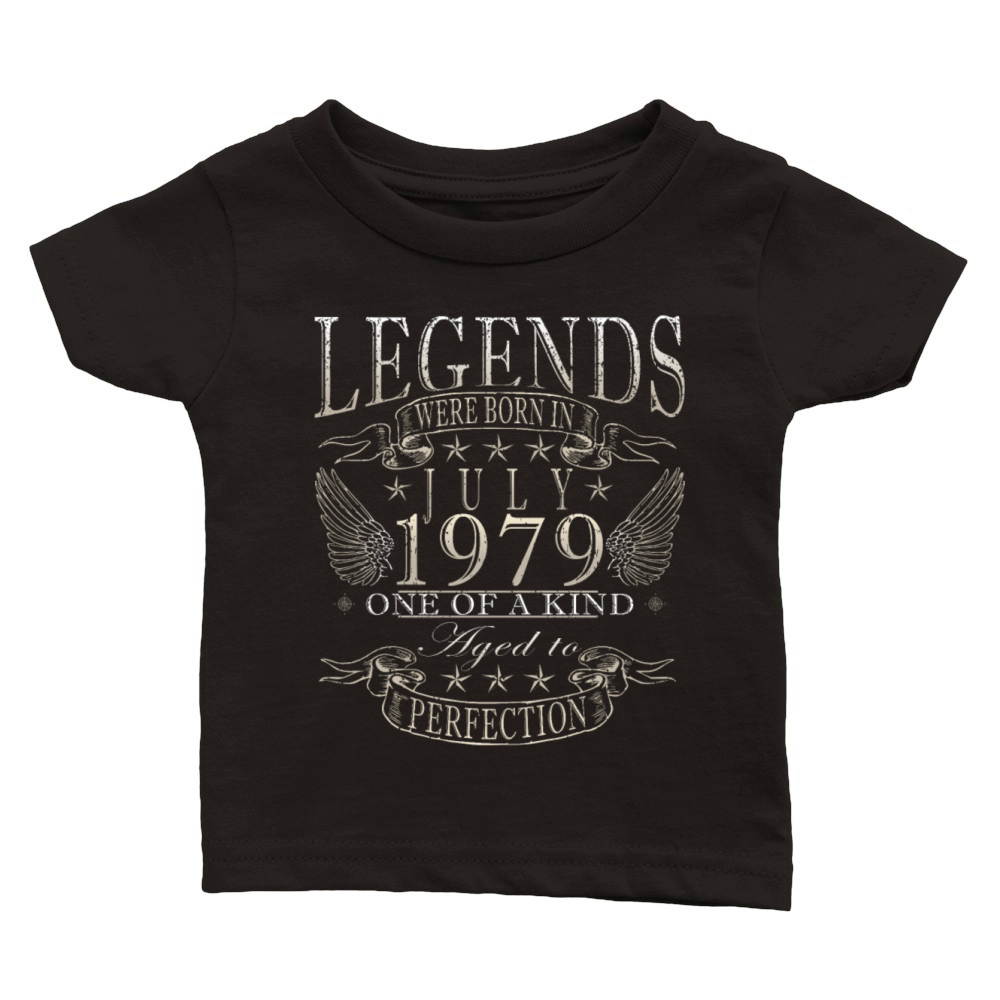 45th birthday 45 years July 1979 Classic Baby Crewneck T-shirt