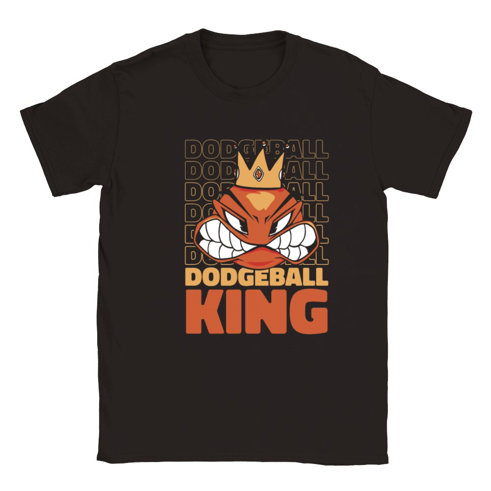 Dodgeball King Game Prisonball Team Player Classic Kids Crewneck T-shirt