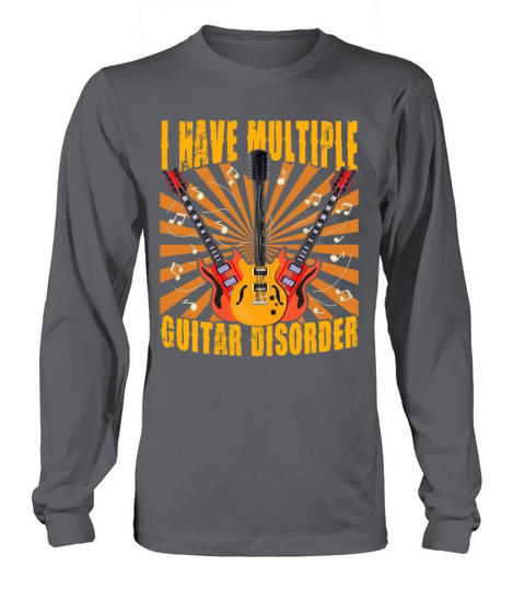 Multiple Bass Disorder Guitar Shirt For Men Long sleeved Unisex