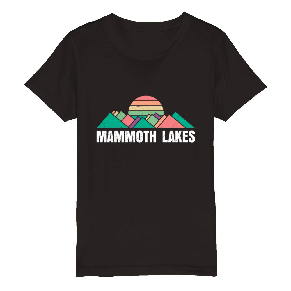 MAMMOTH LAKES Vintage CALIFORNIA Mammoth Lakes Organic Kids Crewneck T-shirt