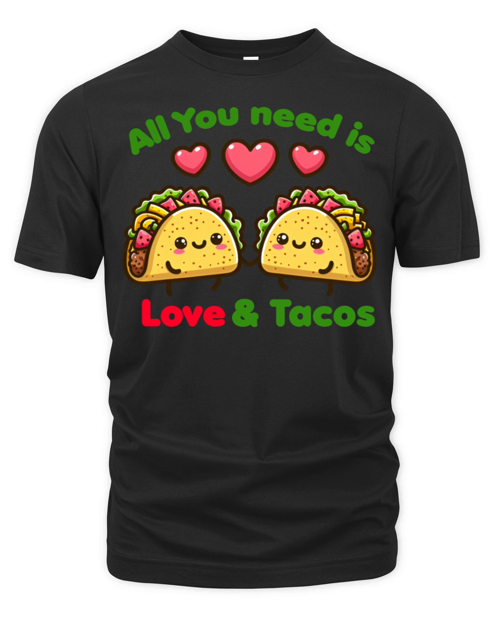 All You need is love and tacos Organic Unisex T-shirt
