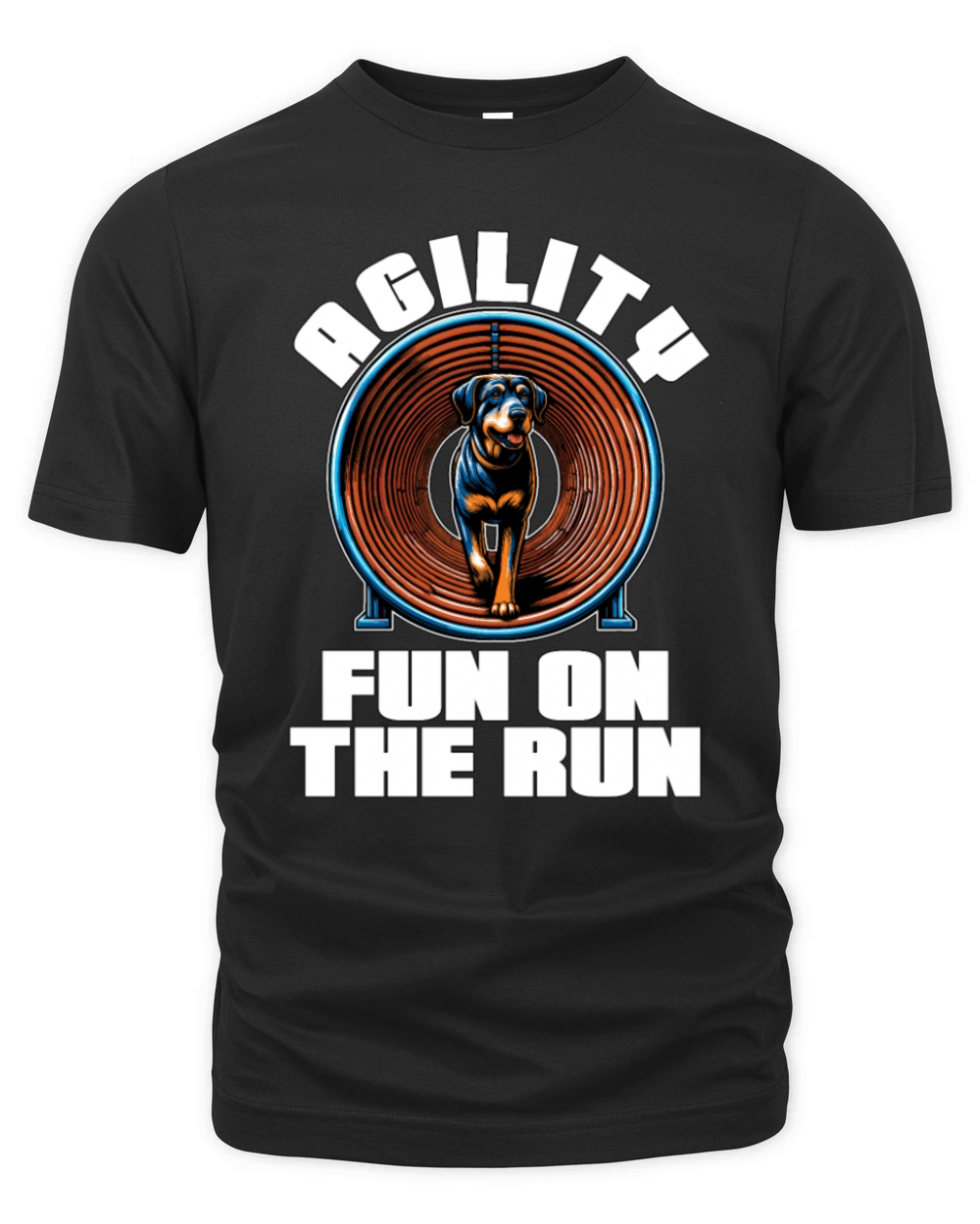 Dog Agility Fun On The Run Dog Sport Enthusiast Organic Unisex T-shirt