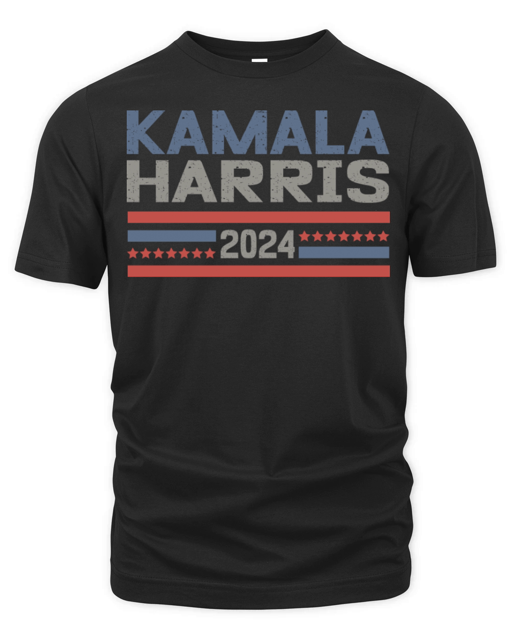 Kamala Harris 2024 Vintage Blue Red Black T-Shirt Organic Unisex T-shirt