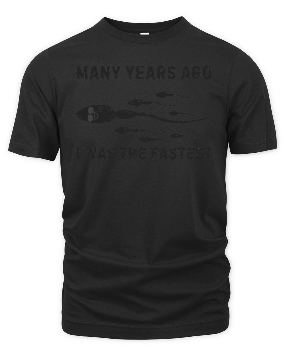 Many Years Ago I Was The Fastest Vintage Humor Organic Unisex T-shirt
