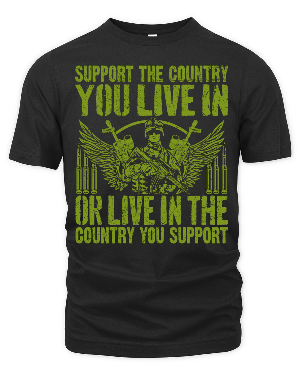 support the country you live in or live in the country you support Organic Unisex T-shirt