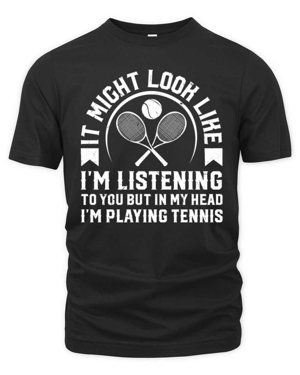 Tennis Quotes - but in my head Im playing tennis Organic Unisex T-shirt