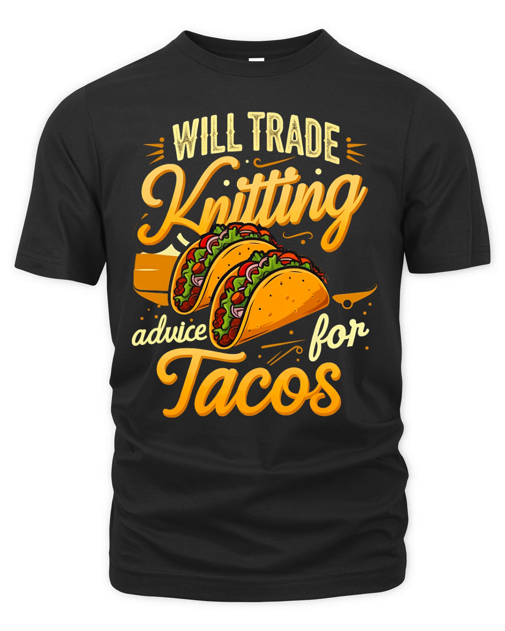 Will Trade Knitting Tacos Organic Unisex T-shirt