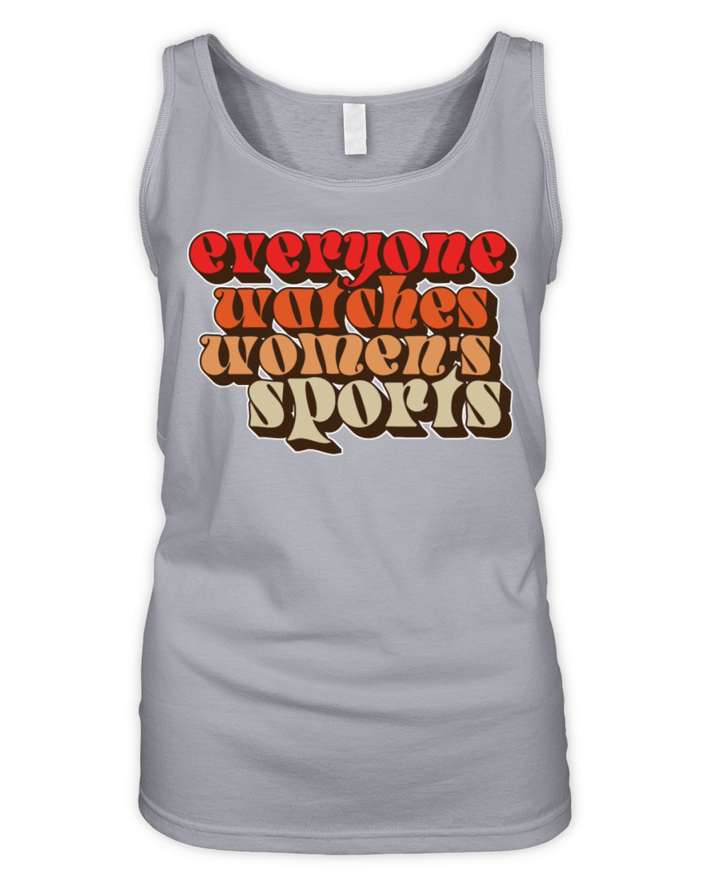 Everyone Watches Womens Sports Retro Design Organic Women's Tank Top