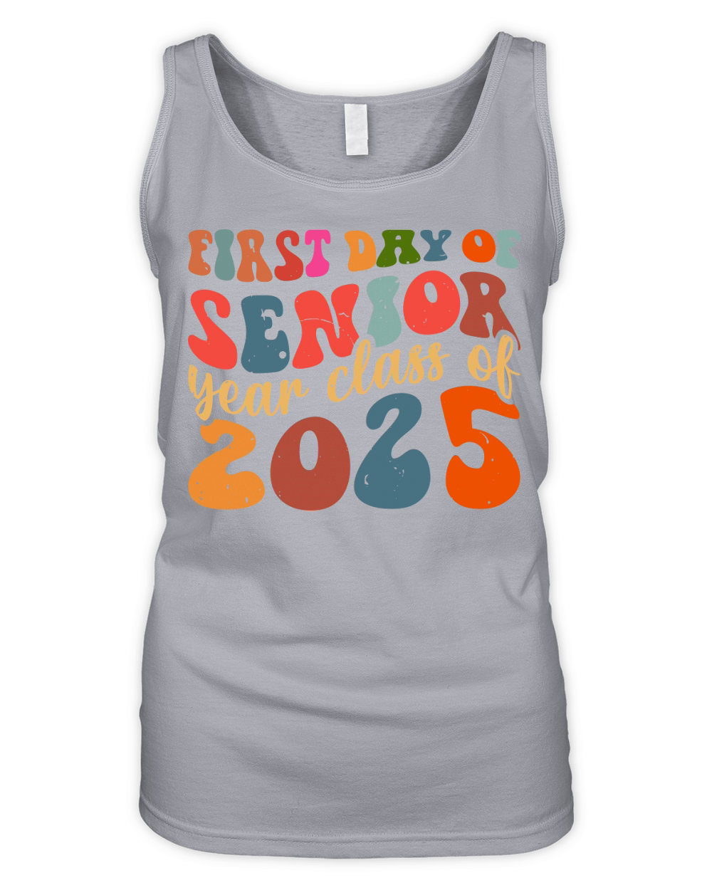 First Day of Senior Year class of 2025 Organic Women's Tank Top