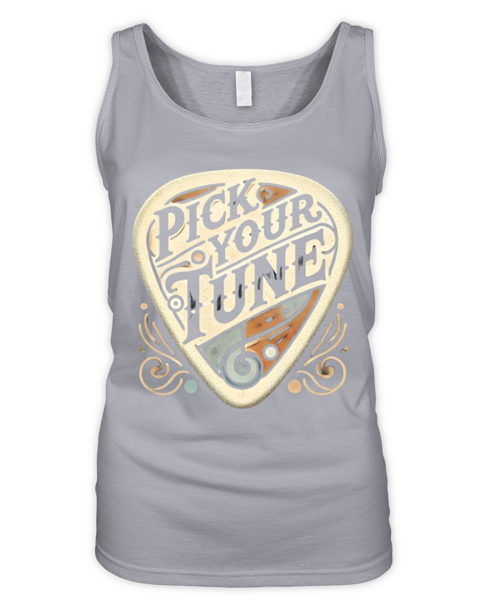 Pick Your Tune Vintage Guitar Pick - Vintage Music Organic Women's Tank Top