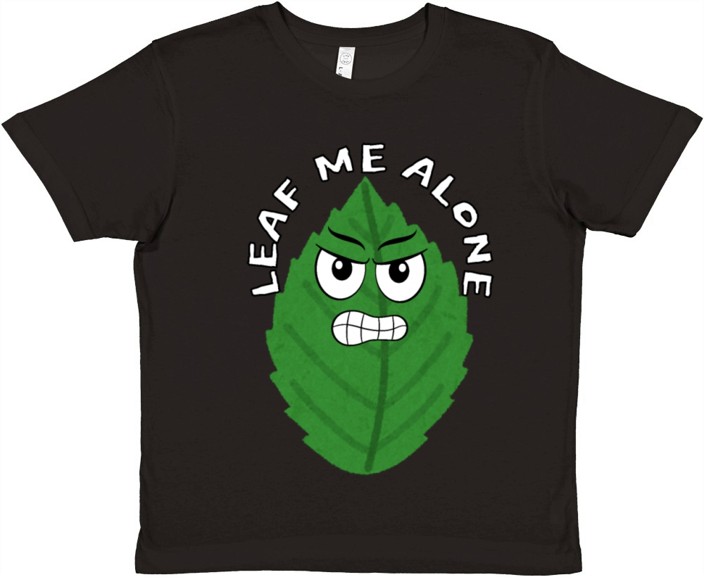 Leaf Me Alone - Angry Leaf Premium Kids Crewneck T-shirt