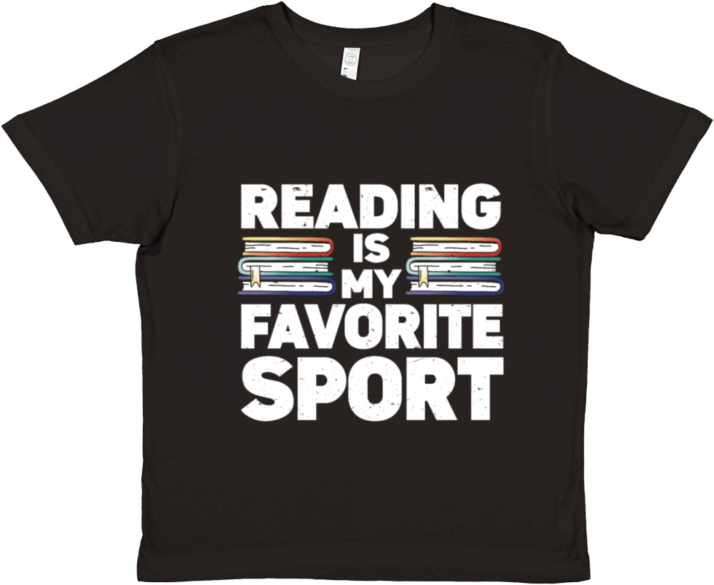 Reading Is My Favorite Sport Bookworm Premium Kids Crewneck T-shirt