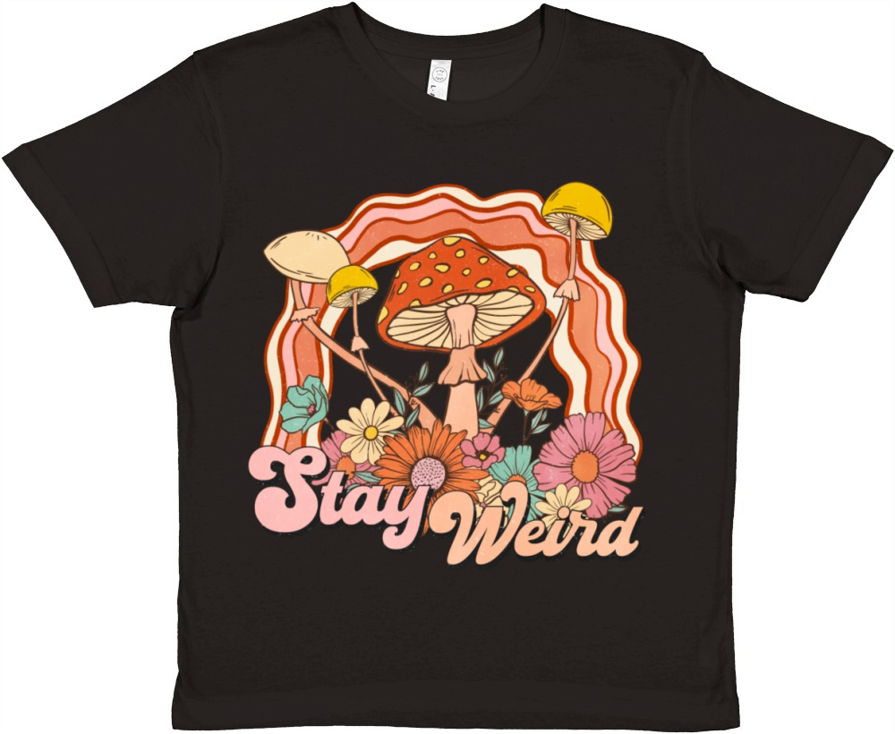 Stay Weird Vintage Style Premium Kids Crewneck T-shirt