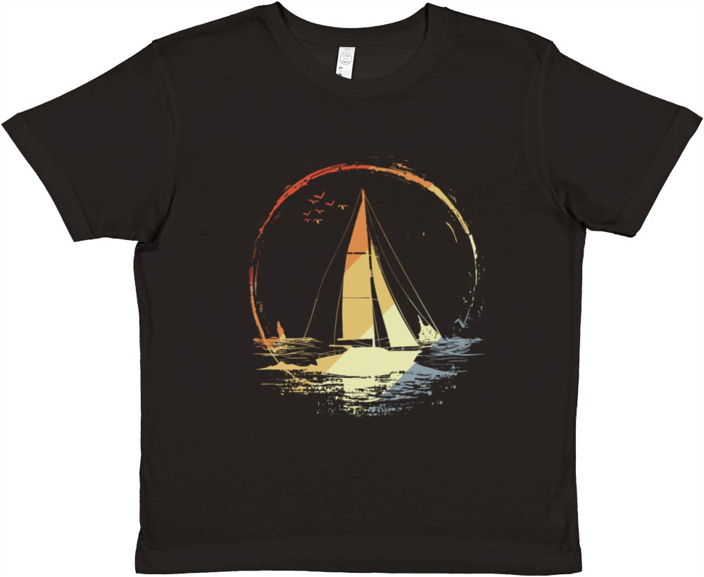 Vintage Sailing Premium Kids Crewneck T-shirt
