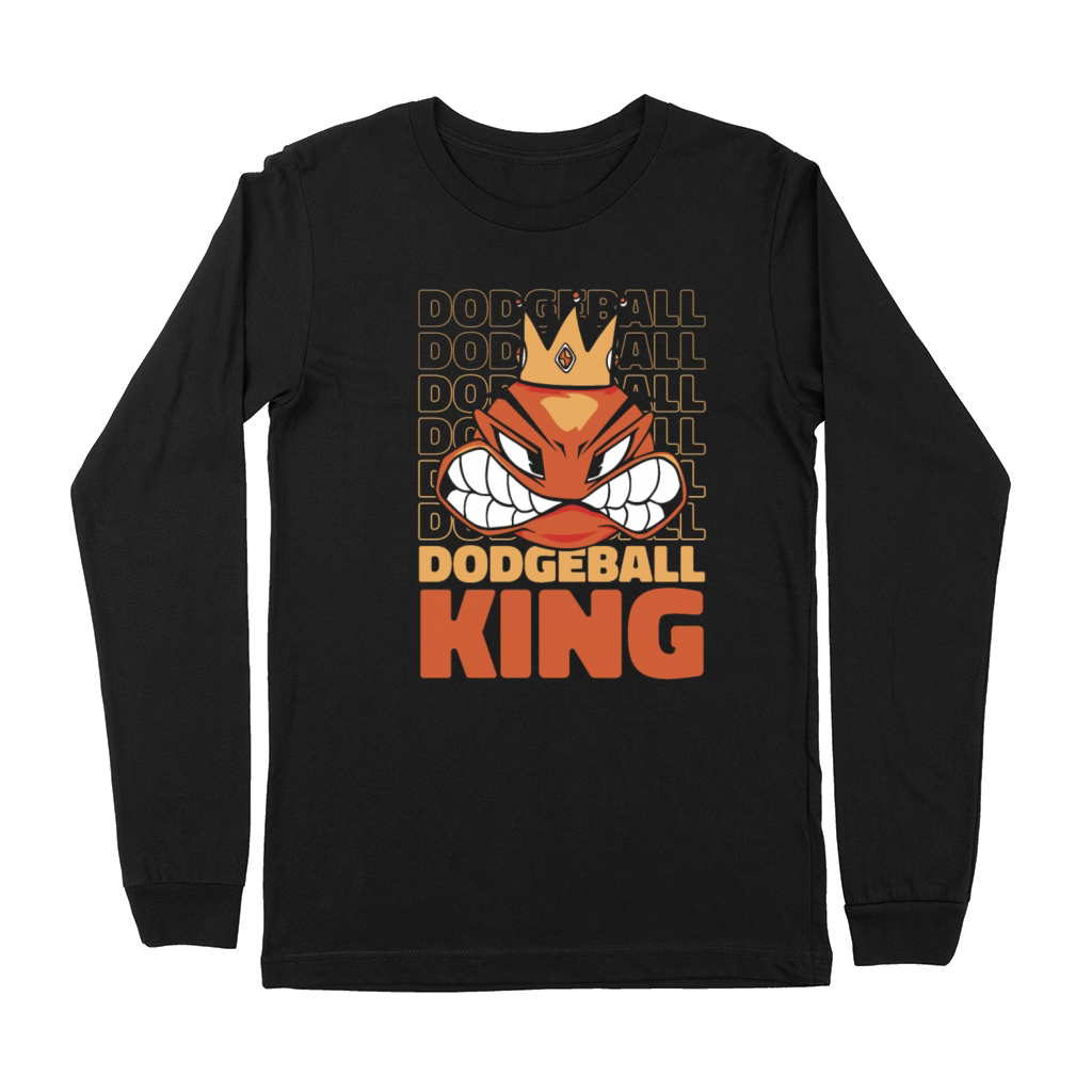 Dodgeball King Game Prisonball Team Player Premium Long Sleeve