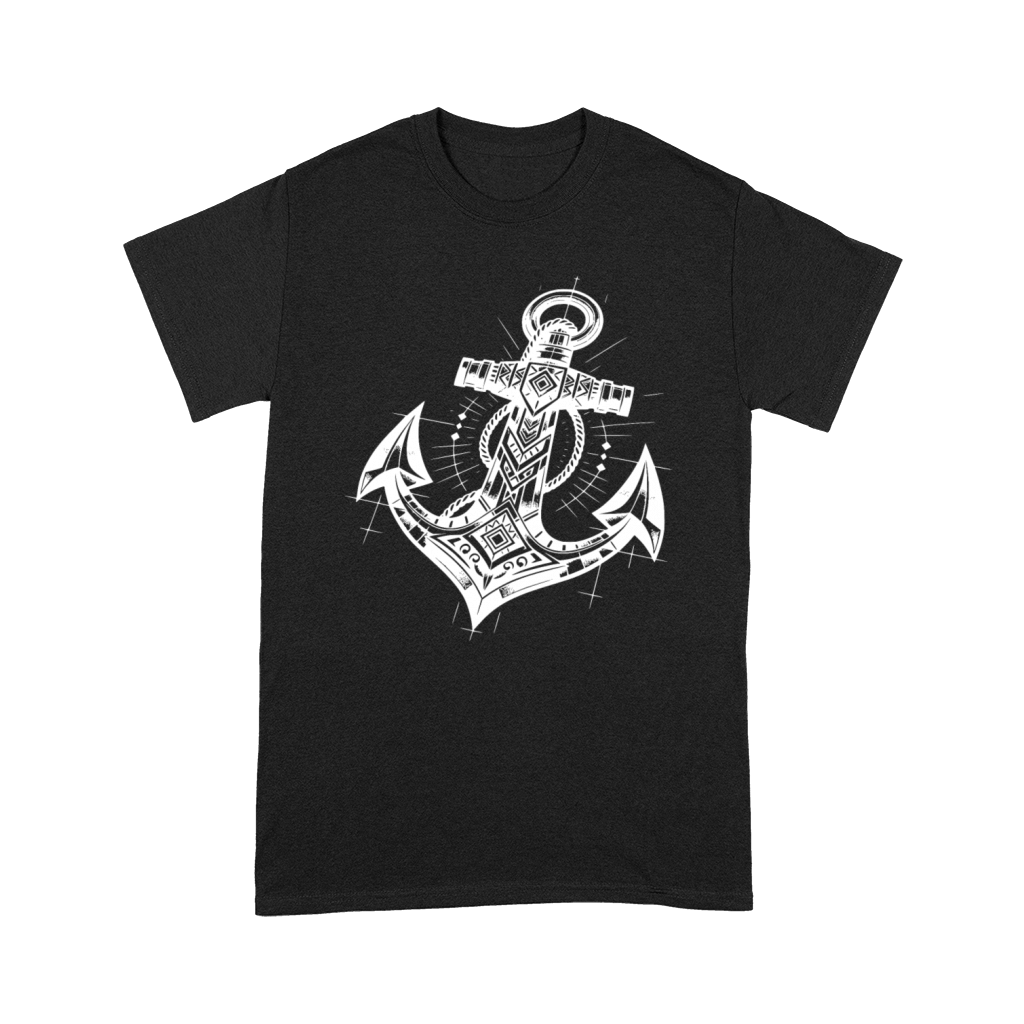 Eleganter Tattoo Style Anker Premium T-shirt